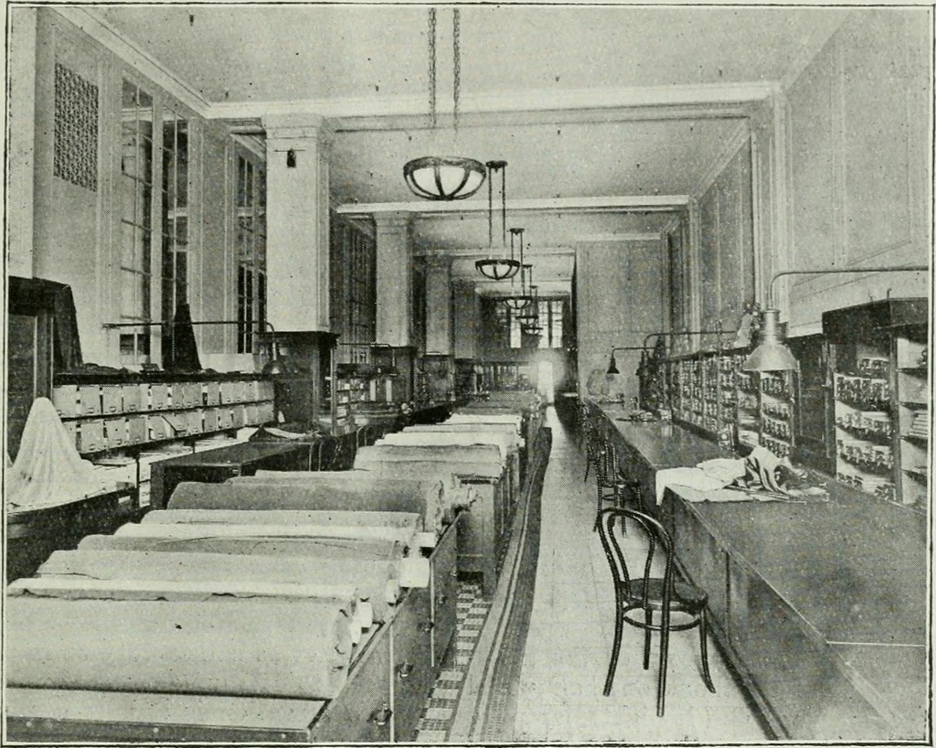 An illustration from Light and lighting, 1908, leaf 64