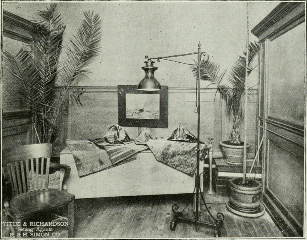 An illustration from Light and lighting, 1908, leaf 64