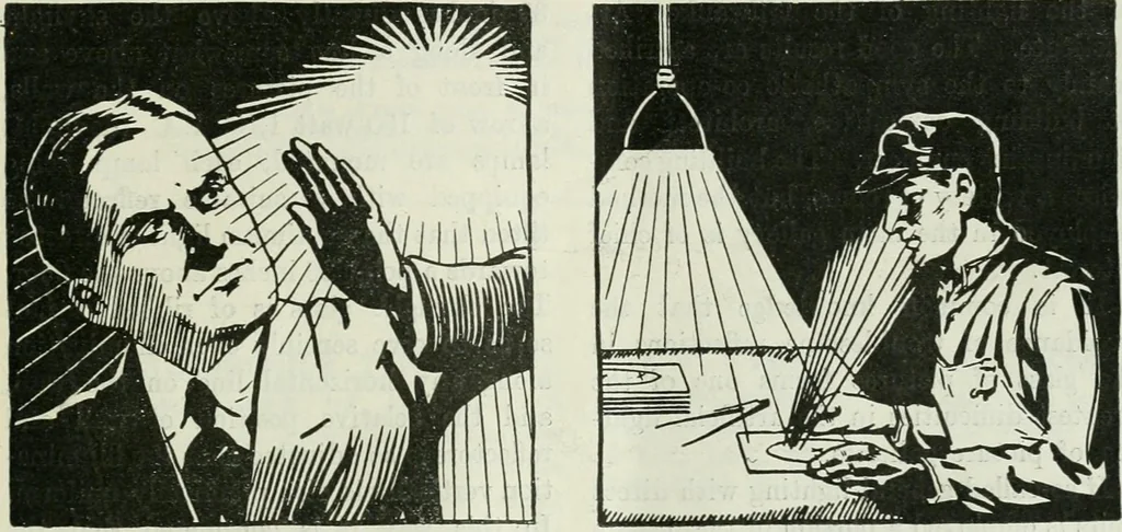 An illustration from Light and lighting, 1908, leaf 276