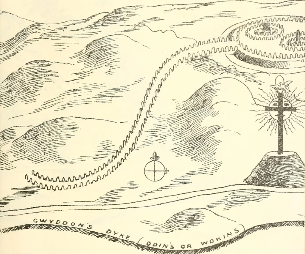 An illustration from The light of Britannia. The mysteries of ancient British druidism unveiled; the original source of phallic worship, and the secrets of the court of King Arthur revealed; the creed of the stone age restored, and the Holy Grael discovered in Wales, 1893, leaf 376