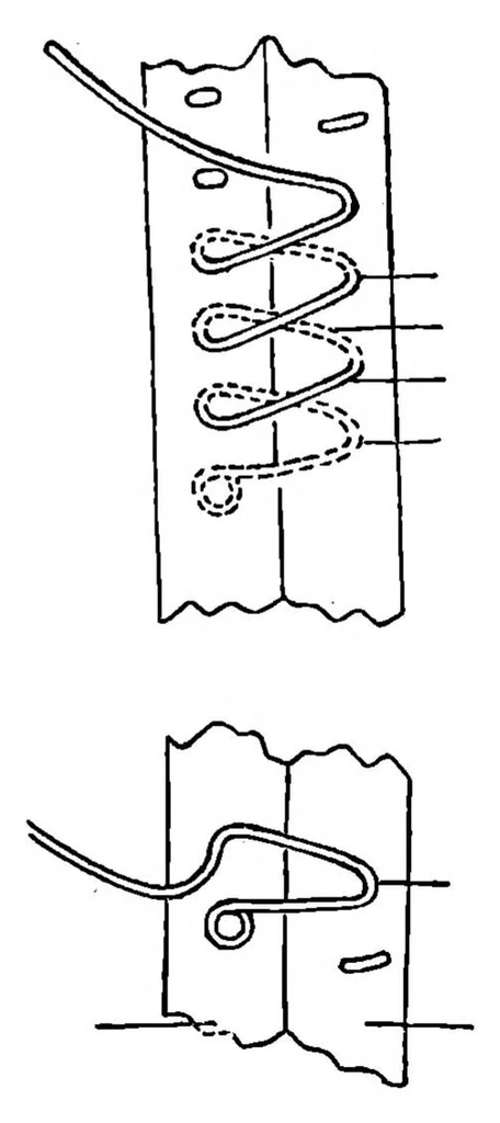 An illustration from 輕便手編器獨習書 - Lightweight Hand Knitting Machine Manual, 1927, leaf 32
