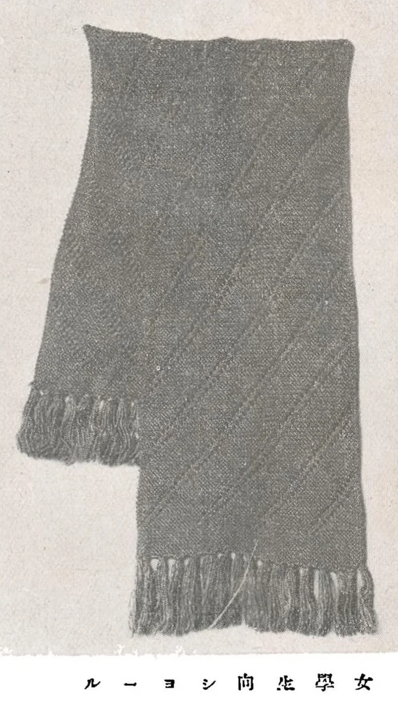An illustration from 輕便手編器獨習書 - Lightweight Hand Knitting Machine Manual, 1927, leaf 48