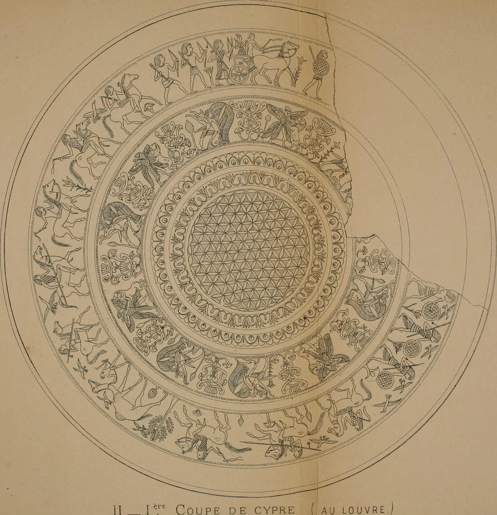 An illustration from L'imagerie phenicienne et la mythologie iconologique chez les Grecs, 1880, leaf 205