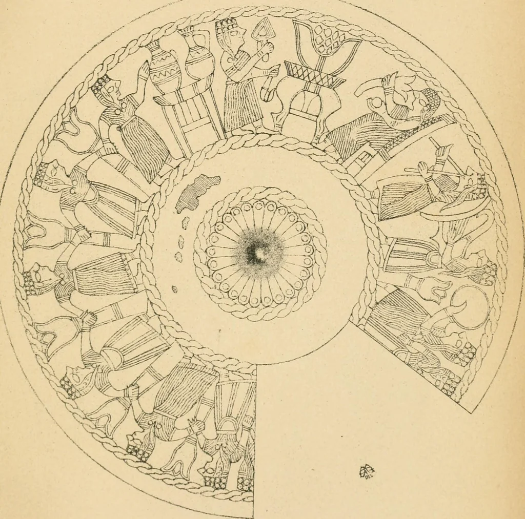 An illustration from L'imagerie phenicienne et la mythologie iconologique chez les Grecs, 1880, leaf 210