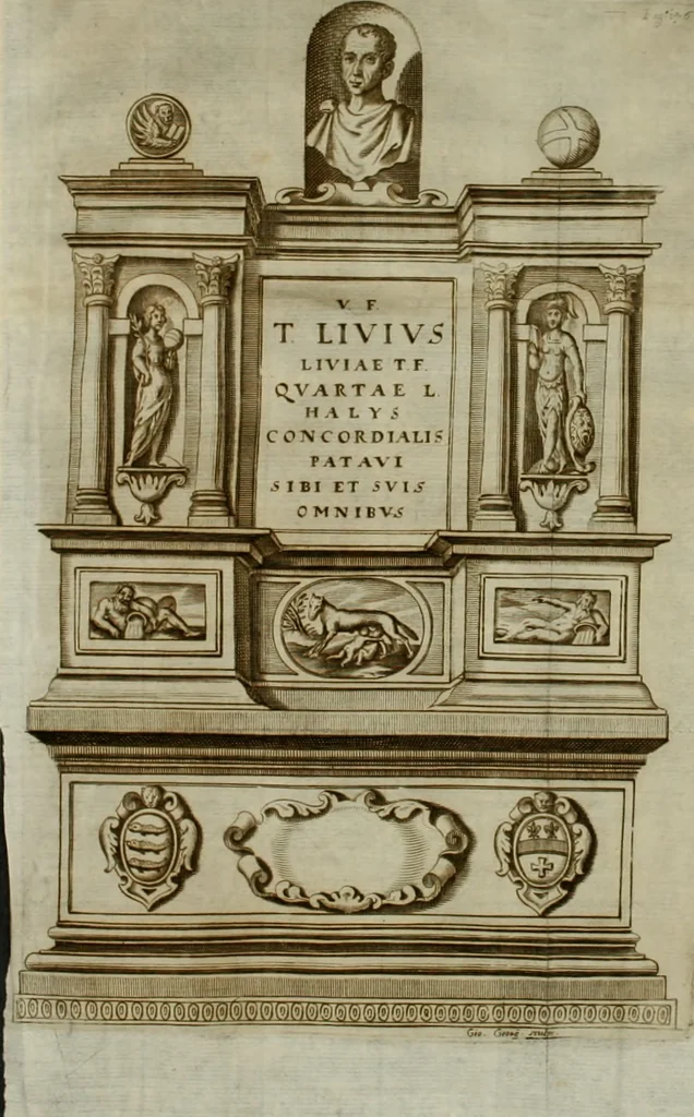 An illustration from Li marmi eruditi, ouero, Lettere sopra alcune antiche inscrizione, 1659, leaf 166