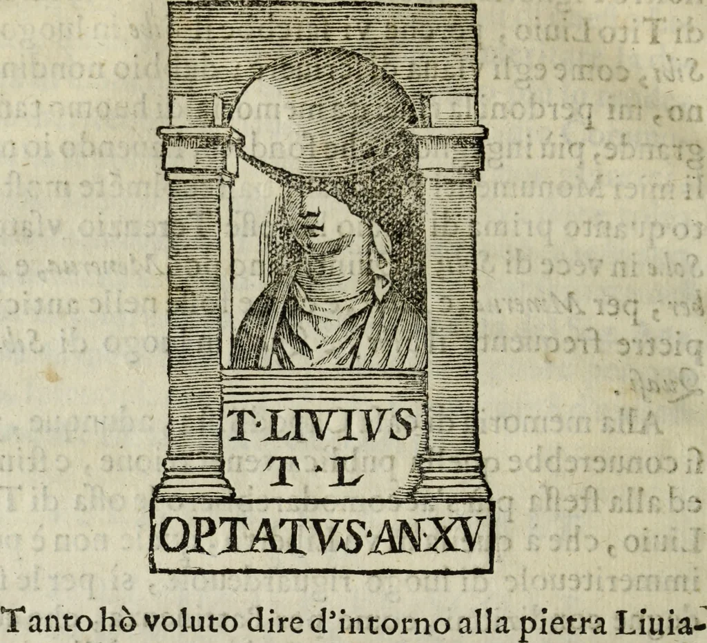 An illustration from Li marmi eruditi, ouero, Lettere sopra alcune antiche inscrizione, 1659, leaf 205