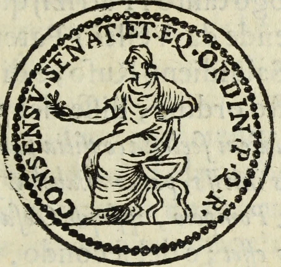 An illustration from Li marmi eruditi, ouero, Lettere sopra alcune antiche inscrizione, 1659, leaf 238