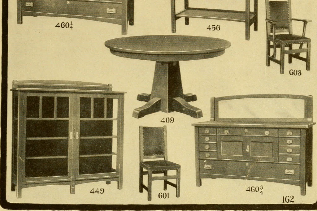 An illustration from Limberts Holland Dutch arts and crafts furniture., 1900, leaf 34