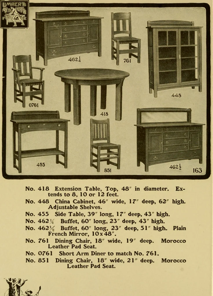 An illustration from Limberts Holland Dutch arts and crafts furniture., 1900, leaf 35