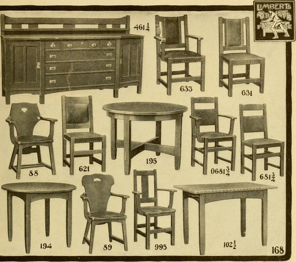 An illustration from Limberts Holland Dutch arts and crafts furniture., 1900, leaf 40