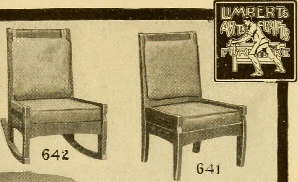 An illustration from Limberts Holland Dutch arts and crafts furniture., 1900, leaf 46