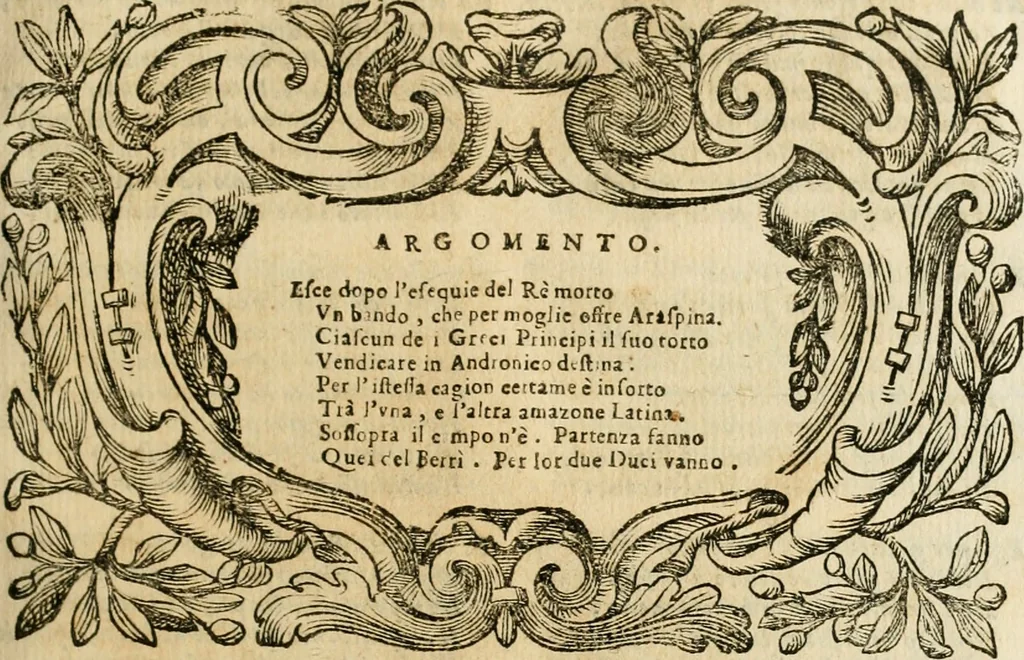 An illustration from L'imperio vendicato, 1690, leaf 100
