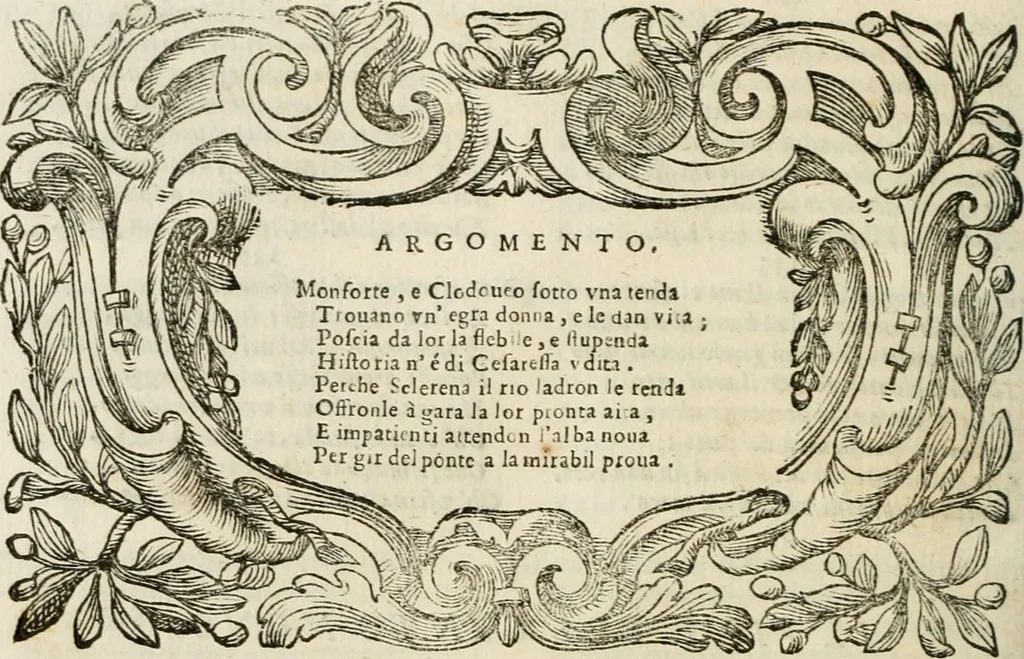 An illustration from L'imperio vendicato, 1690, leaf 115