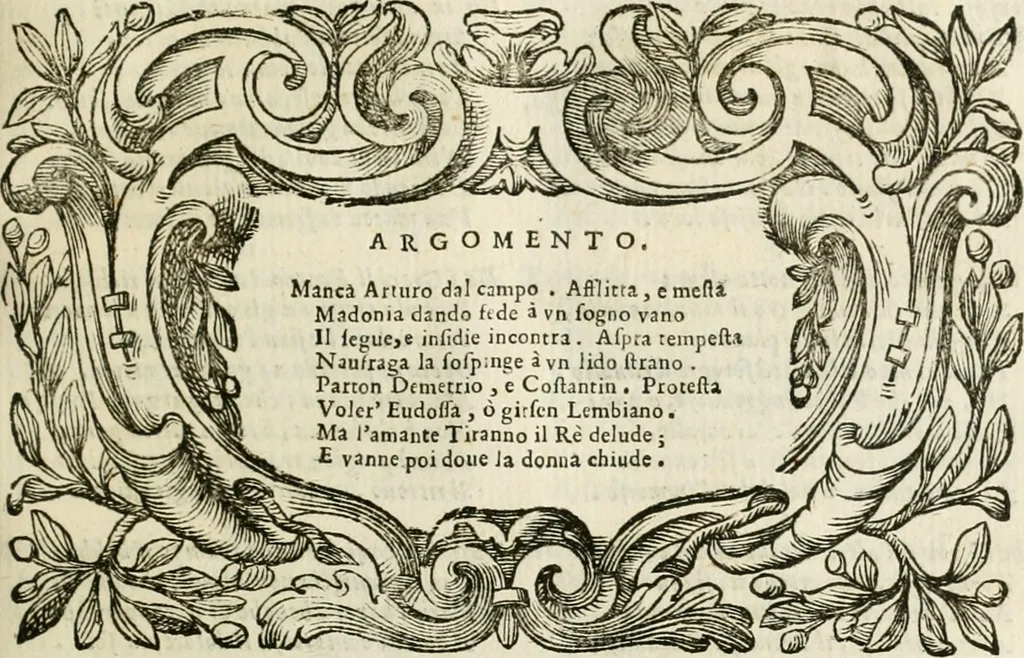 An illustration from L'imperio vendicato, 1690, leaf 164