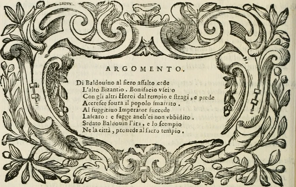 An illustration from L'imperio vendicato, 1690, leaf 233