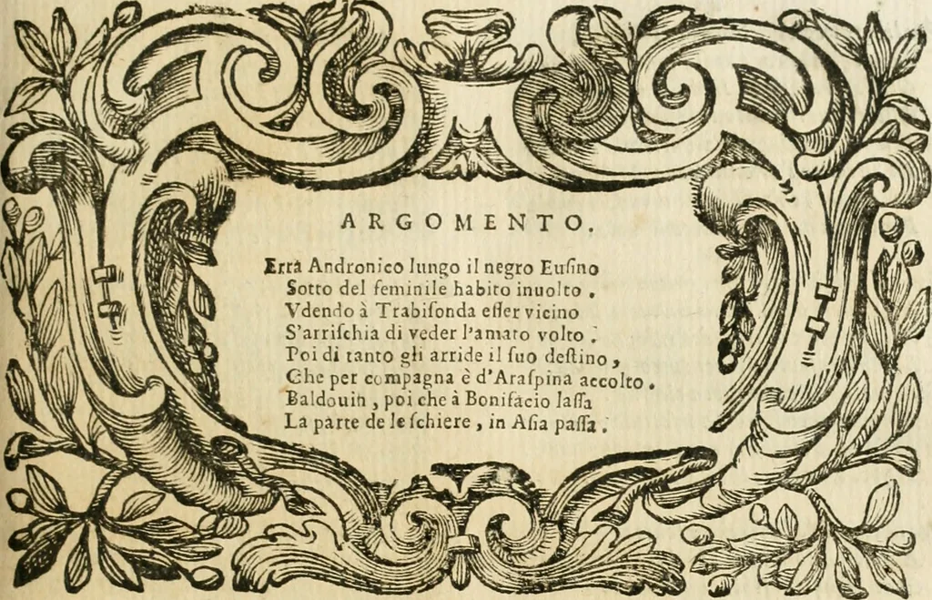 An illustration from L'imperio vendicato, 1690, leaf 256