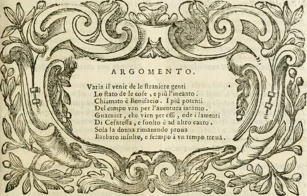 An illustration from L'imperio vendicato, 1690, leaf 300