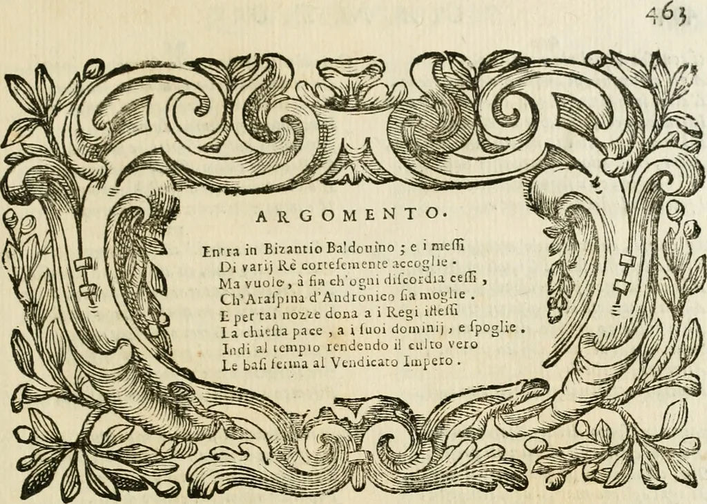 An illustration from L'imperio vendicato, 1690, leaf 482