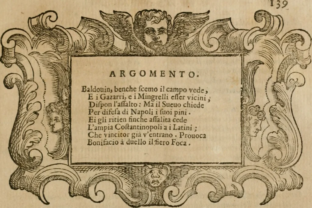 An illustration from L'imperio vendicato, 1679, leaf 154