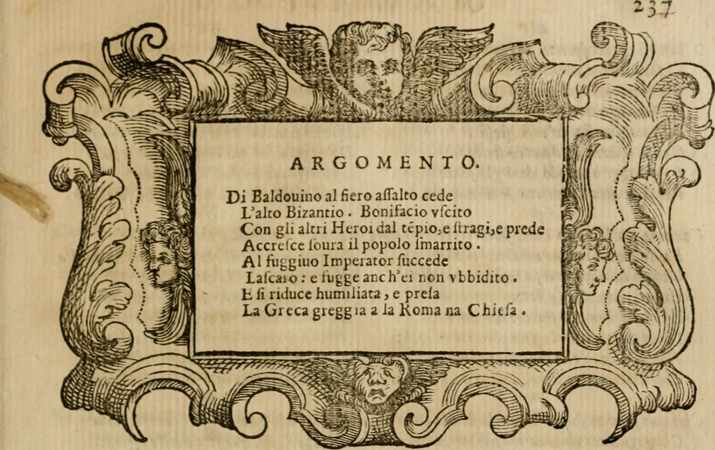 An illustration from L'imperio vendicato, 1679, leaf 252