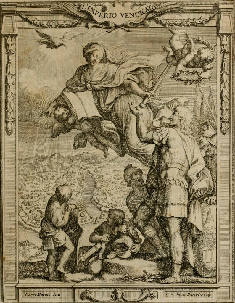 An illustration from L'imperio vendicato, 1679, leaf 4