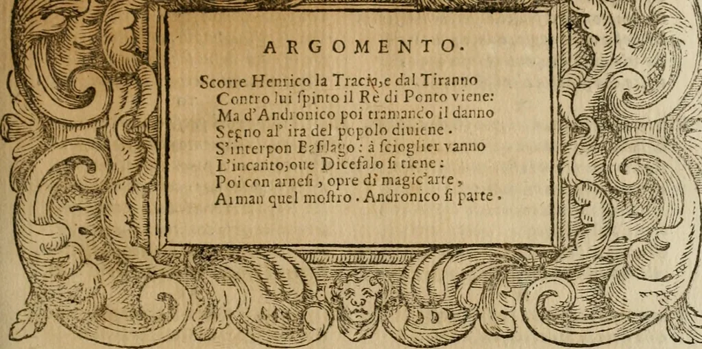 An illustration from L'imperio vendicato, 1679, leaf 42