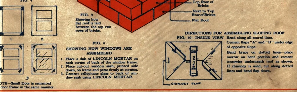 An illustration from Lincoln bricks., 1930, leaf 2