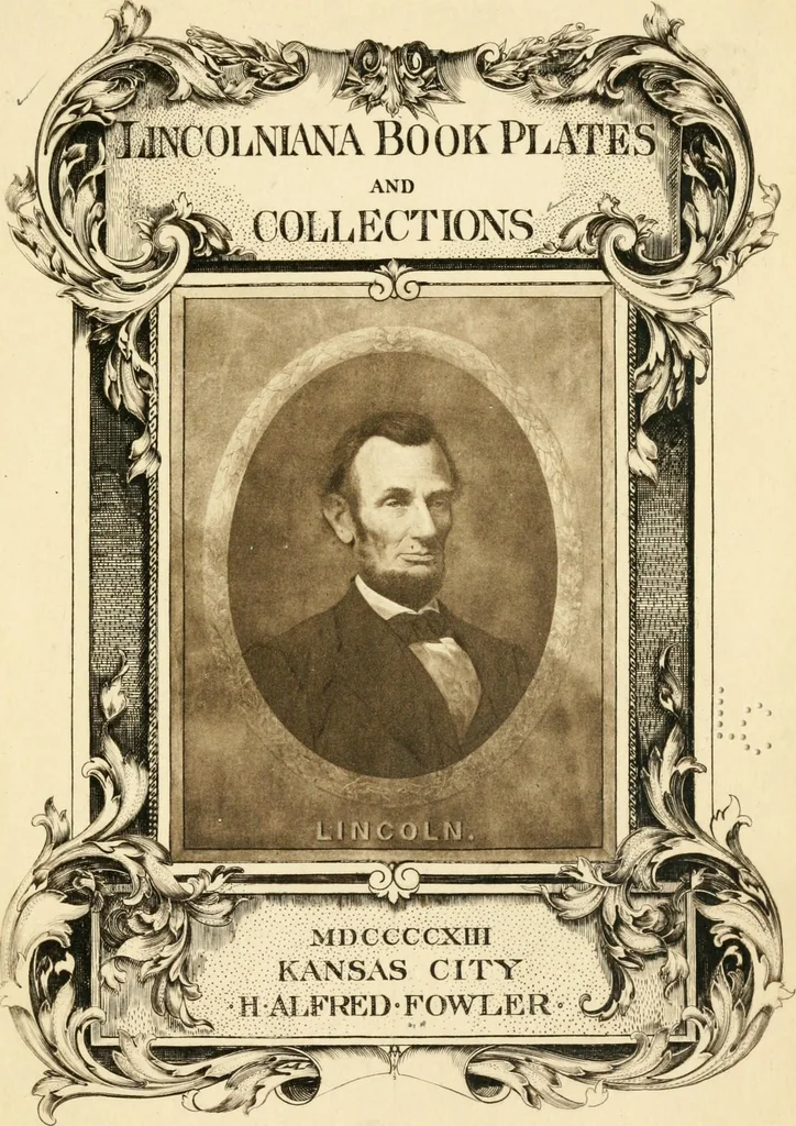 An illustration from Lincolniana book plates and collections, 1913, leaf 9