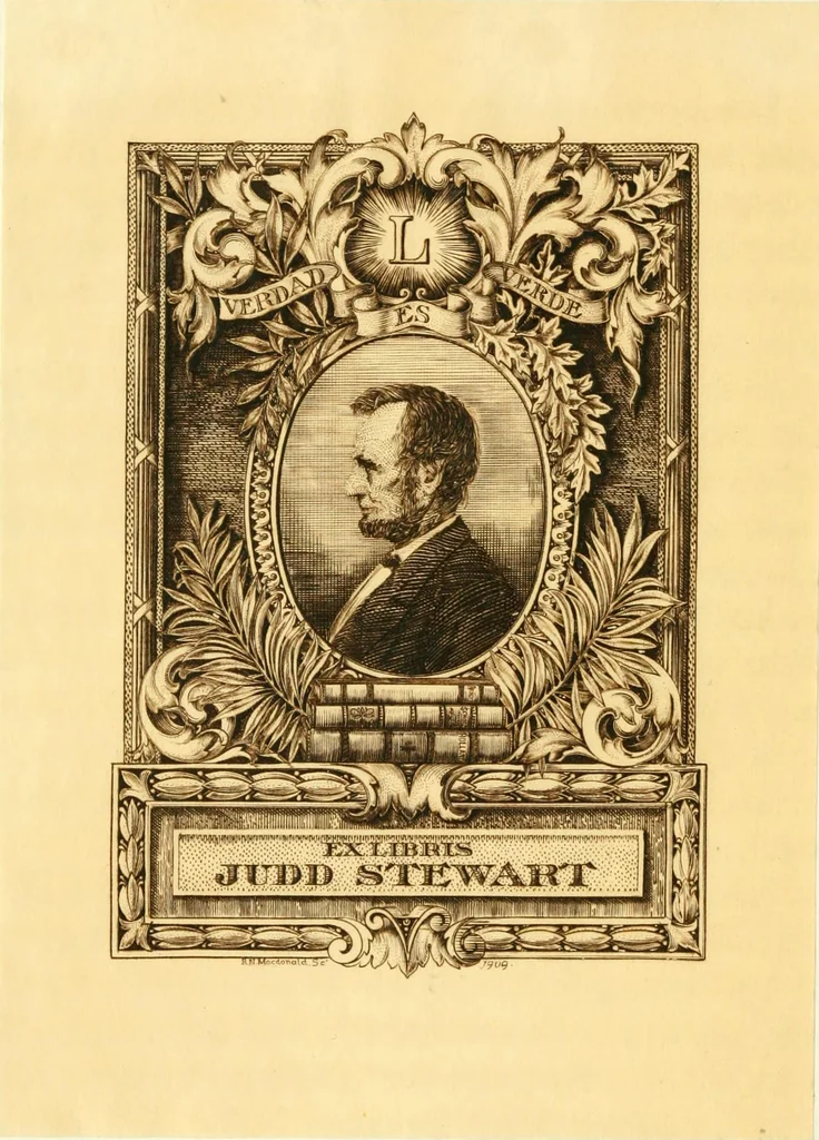 An illustration from Lincolniana book plates and collections, 1913, leaf 13