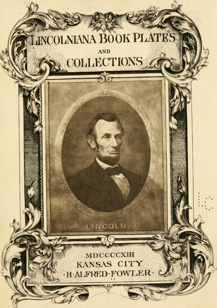 An illustration from Lincolniana book plates and collections, 1913, leaf 8
