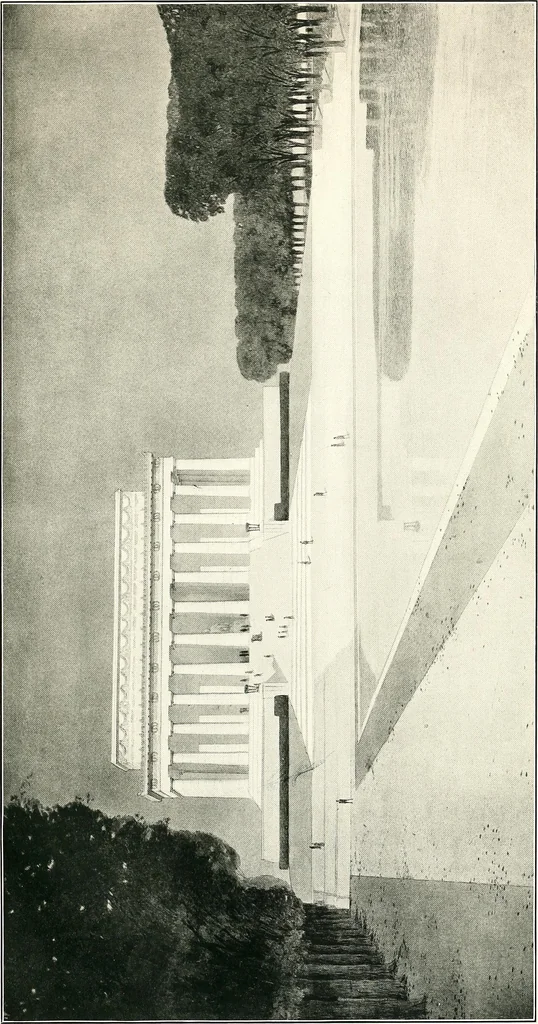An illustration from Lincoln Memorial Commission report : message from the President of the United States transmitting a report of the Lincoln Memorial Commission, and its recommendations, upon the location, plan, and design for a memorial, in the city of Washington, to the memory of Abraham Lincoln, in accordance with the act approved February 9, 1911, 1913, leaf 20