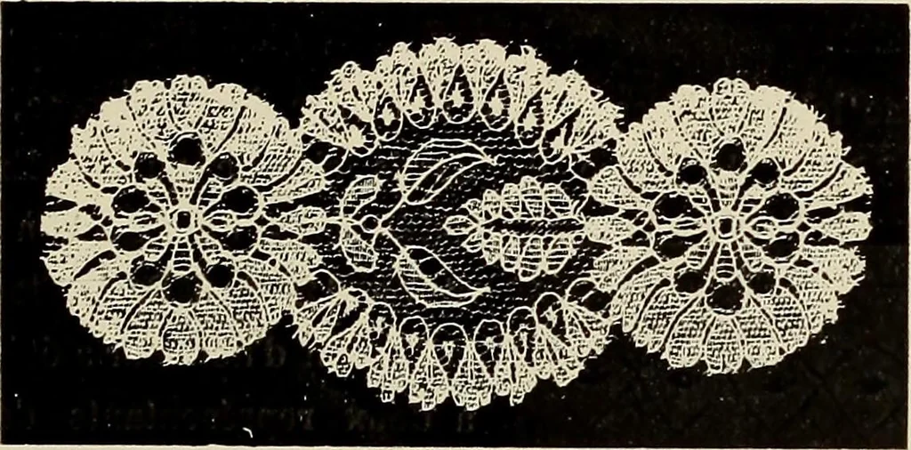 An illustration from L'Industrie des tulles & dentelles mécaniques dans Le Pas-de-Calais, 1815-1900, 1900, leaf 154