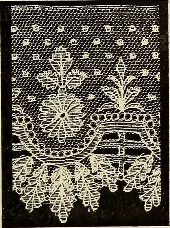 An illustration from L'Industrie des tulles & dentelles mécaniques dans Le Pas-de-Calais, 1815-1900, 1900, leaf 158