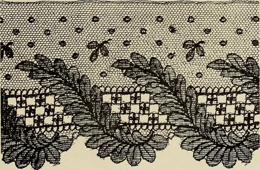 An illustration from L'Industrie des tulles & dentelles mécaniques dans Le Pas-de-Calais, 1815-1900, 1900, leaf 158
