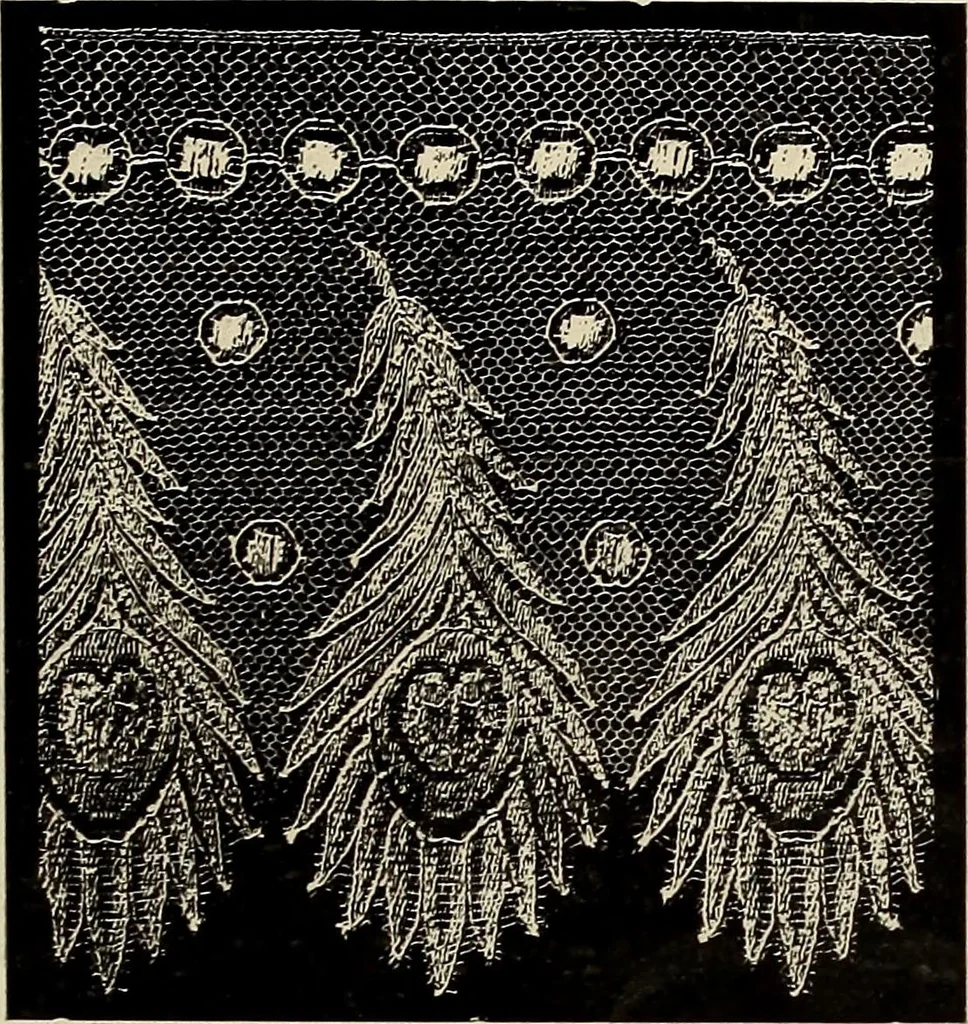An illustration from L'Industrie des tulles & dentelles mécaniques dans Le Pas-de-Calais, 1815-1900, 1900, leaf 184