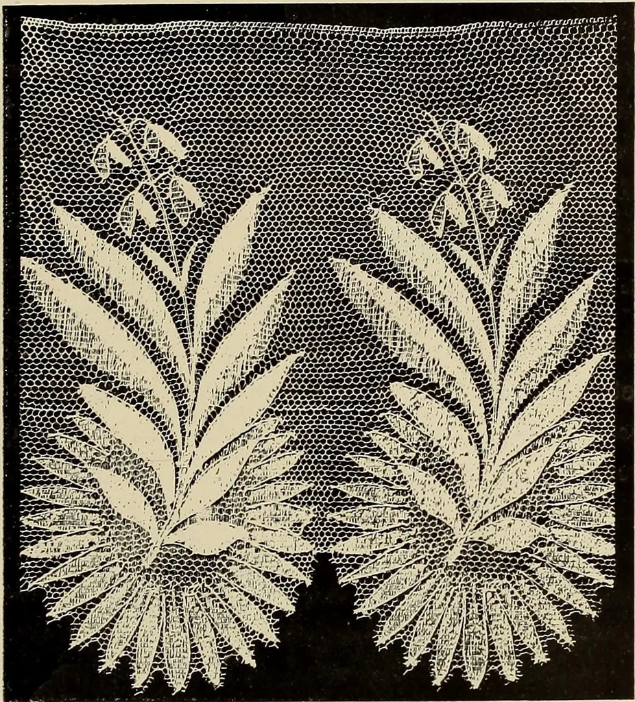 An illustration from L'Industrie des tulles & dentelles mécaniques dans Le Pas-de-Calais, 1815-1900, 1900, leaf 190