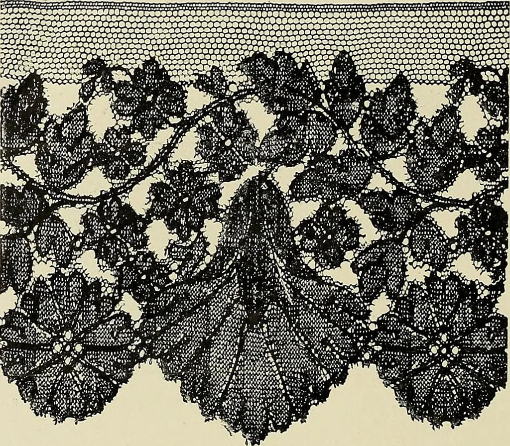 An illustration from L'Industrie des tulles & dentelles mécaniques dans Le Pas-de-Calais, 1815-1900, 1900, leaf 201