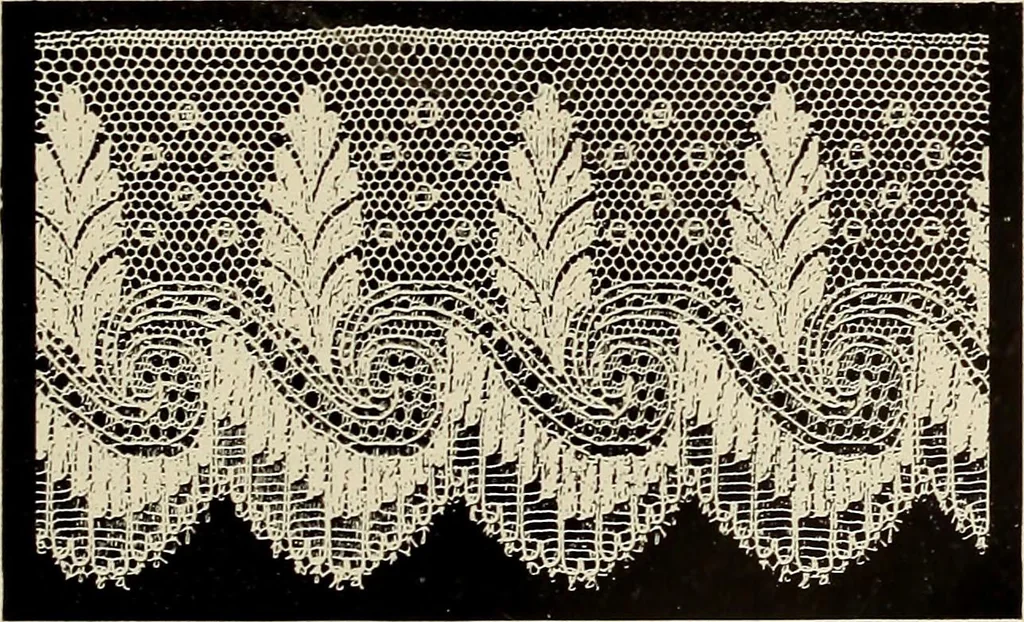 An illustration from L'Industrie des tulles & dentelles mécaniques dans Le Pas-de-Calais, 1815-1900, 1900, leaf 212