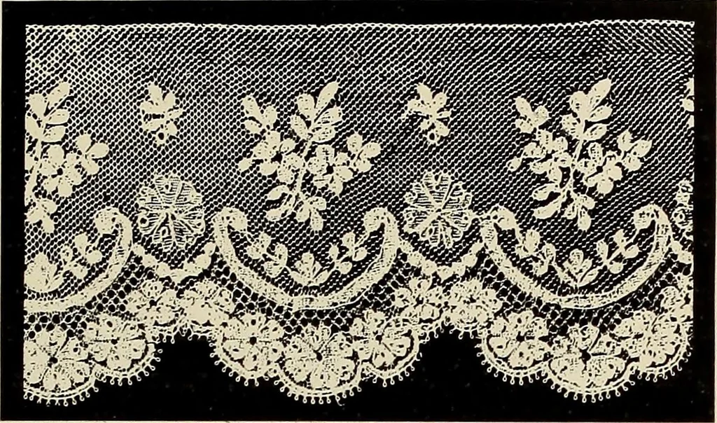 An illustration from L'Industrie des tulles & dentelles mécaniques dans Le Pas-de-Calais, 1815-1900, 1900, leaf 218