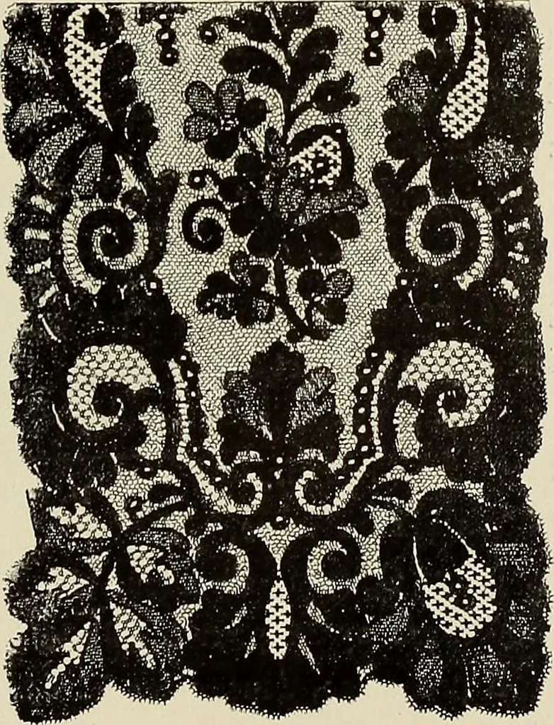 An illustration from L'Industrie des tulles & dentelles mécaniques dans Le Pas-de-Calais, 1815-1900, 1900, leaf 236