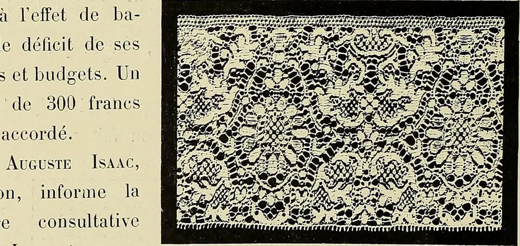 An illustration from L'Industrie des tulles & dentelles mécaniques dans Le Pas-de-Calais, 1815-1900, 1900, leaf 263