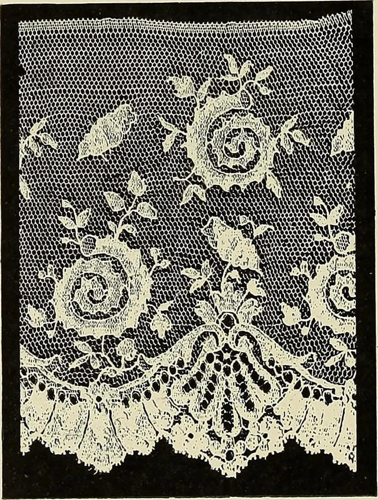An illustration from L'Industrie des tulles & dentelles mécaniques dans Le Pas-de-Calais, 1815-1900, 1900, leaf 323