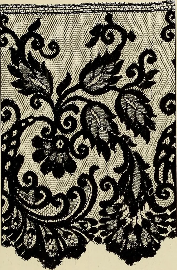 An illustration from L'Industrie des tulles & dentelles mécaniques dans Le Pas-de-Calais, 1815-1900, 1900, leaf 328