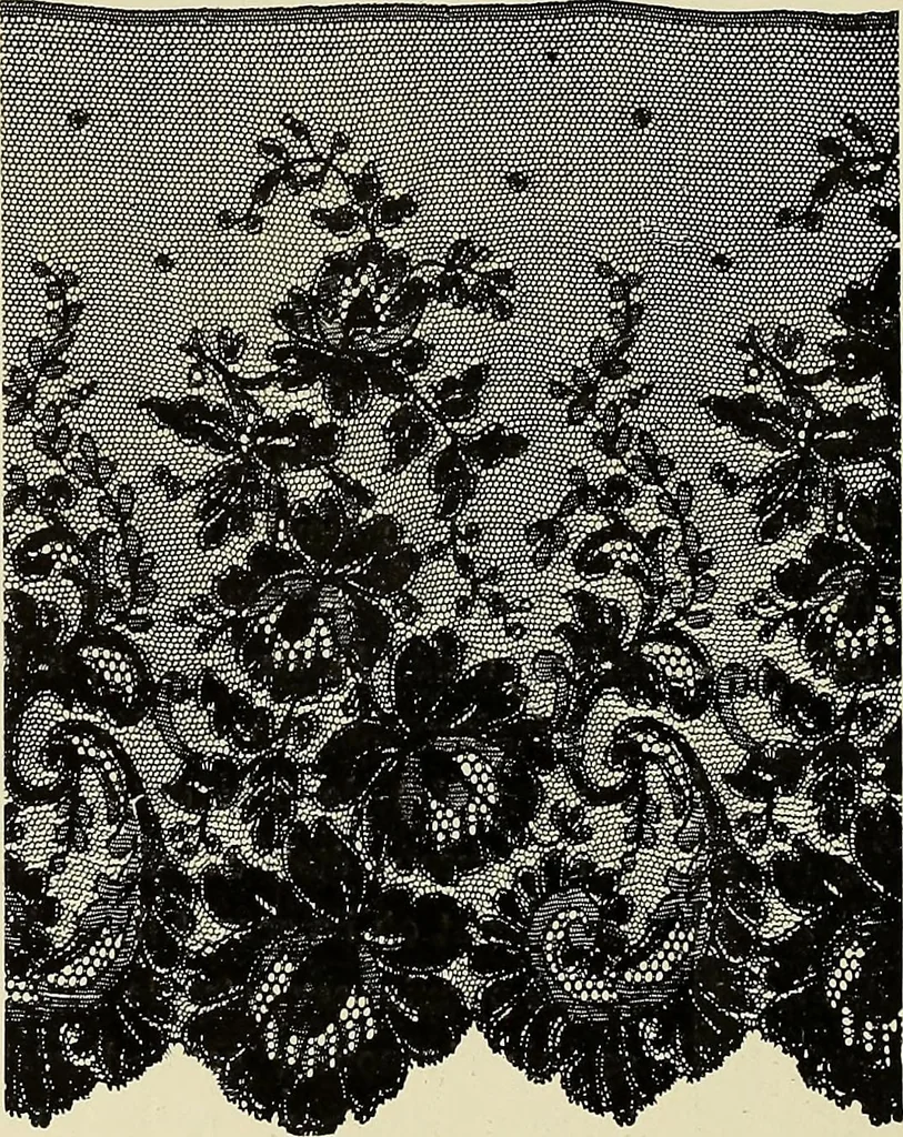 An illustration from L'Industrie des tulles & dentelles mécaniques dans Le Pas-de-Calais, 1815-1900, 1900, leaf 333