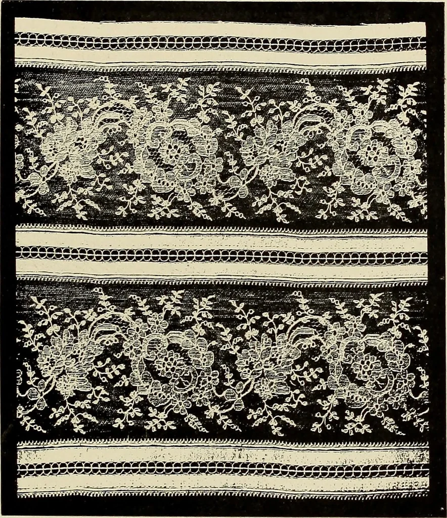 An illustration from L'Industrie des tulles & dentelles mécaniques dans Le Pas-de-Calais, 1815-1900, 1900, leaf 336