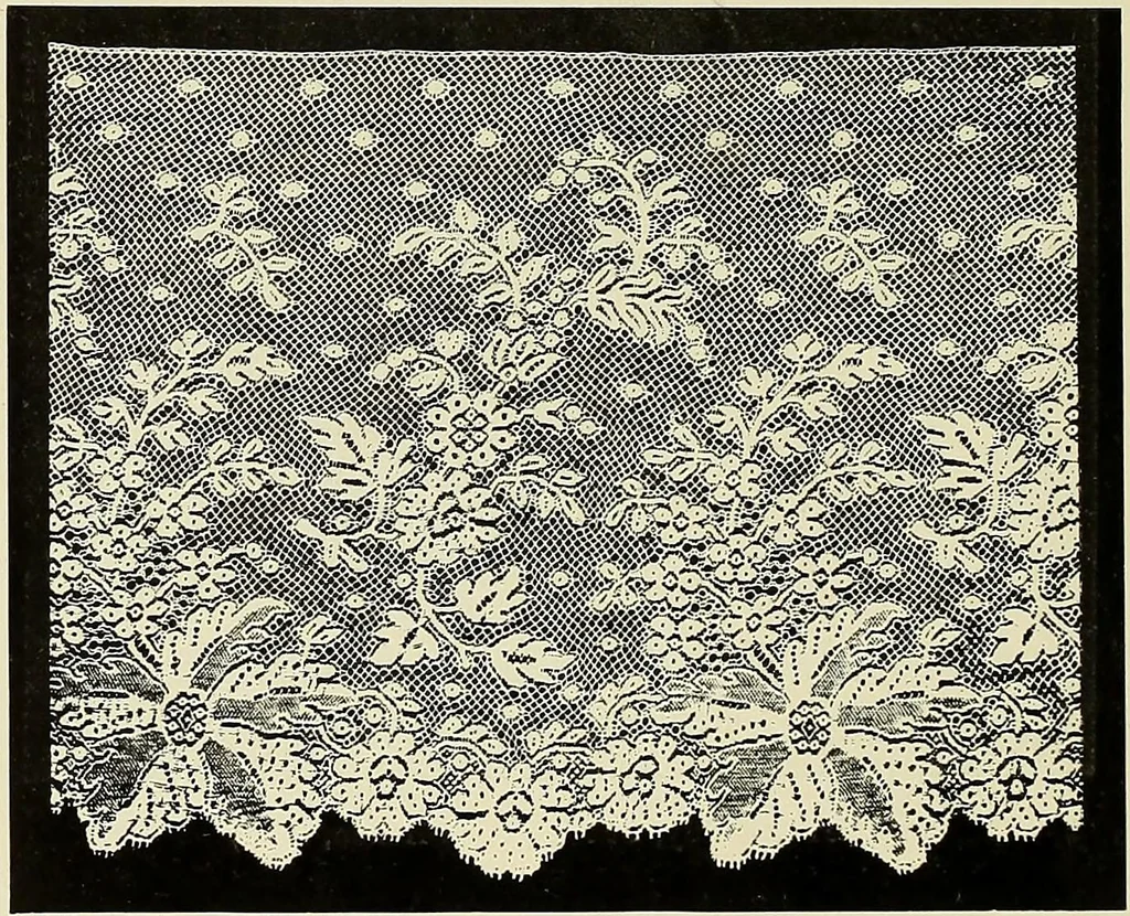 An illustration from L'Industrie des tulles & dentelles mécaniques dans Le Pas-de-Calais, 1815-1900, 1900, leaf 337