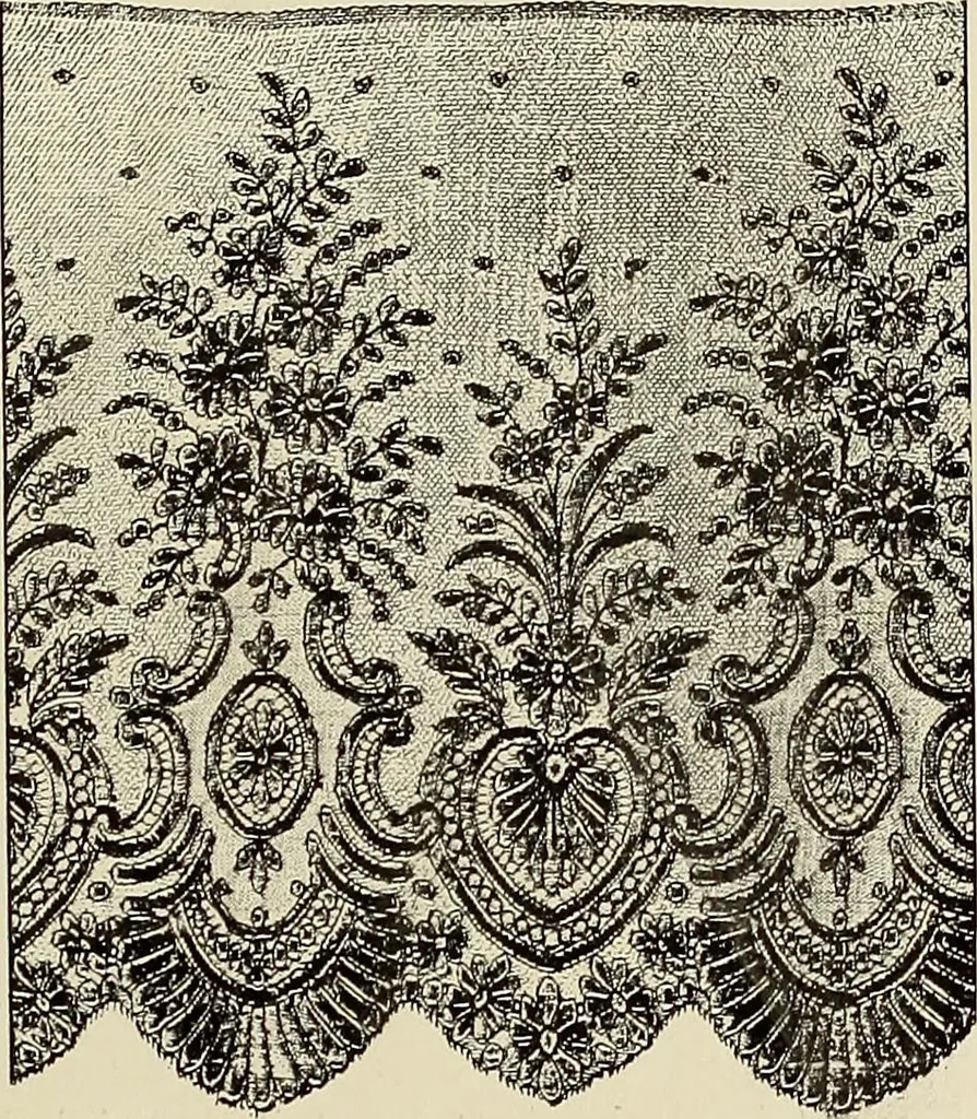 An illustration from L'Industrie des tulles & dentelles mécaniques dans Le Pas-de-Calais, 1815-1900, 1900, leaf 338