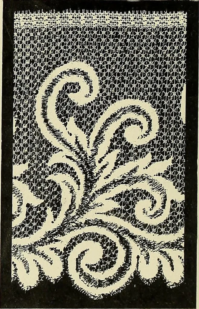 An illustration from L'Industrie des tulles & dentelles mécaniques dans Le Pas-de-Calais, 1815-1900, 1900, leaf 341