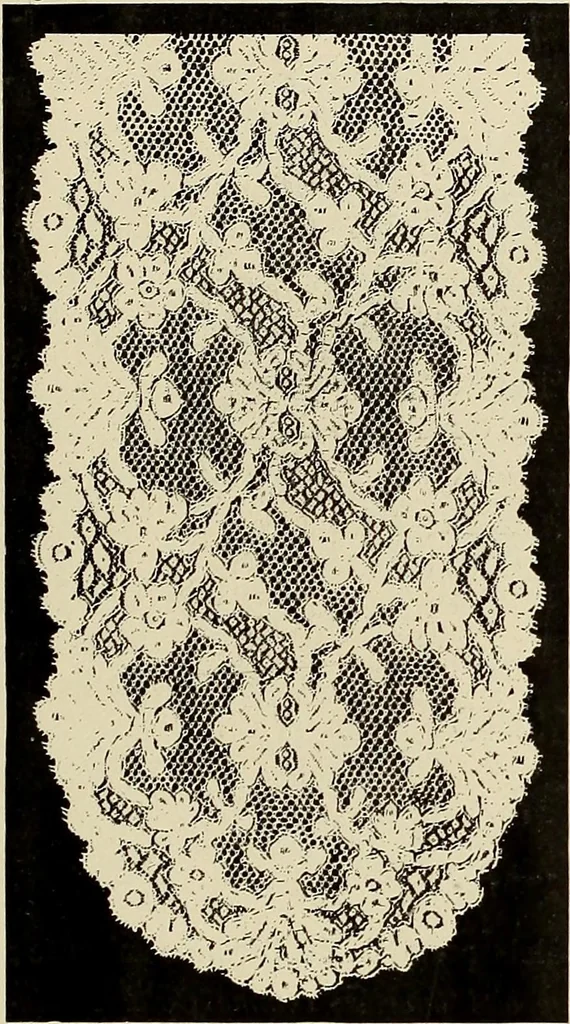 An illustration from L'Industrie des tulles & dentelles mécaniques dans Le Pas-de-Calais, 1815-1900, 1900, leaf 344