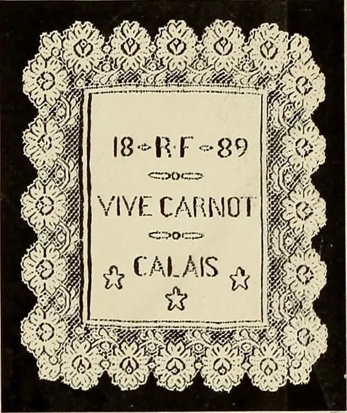 An illustration from L'Industrie des tulles & dentelles mécaniques dans Le Pas-de-Calais, 1815-1900, 1900, leaf 354